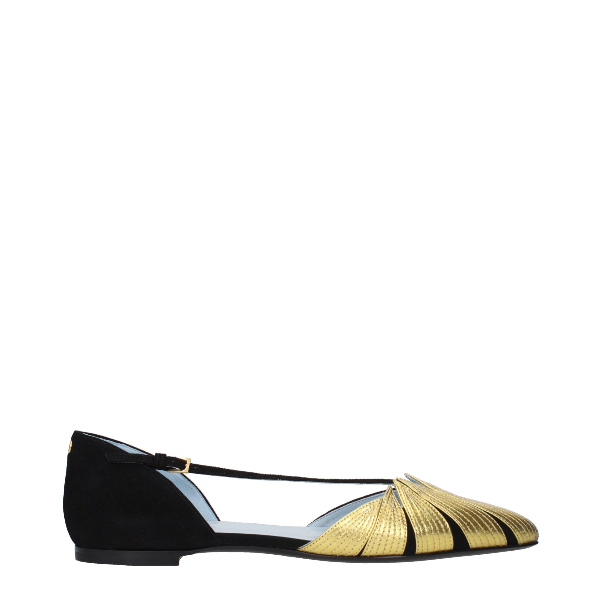 Sandales plates en cuir noir Valentino Garavani