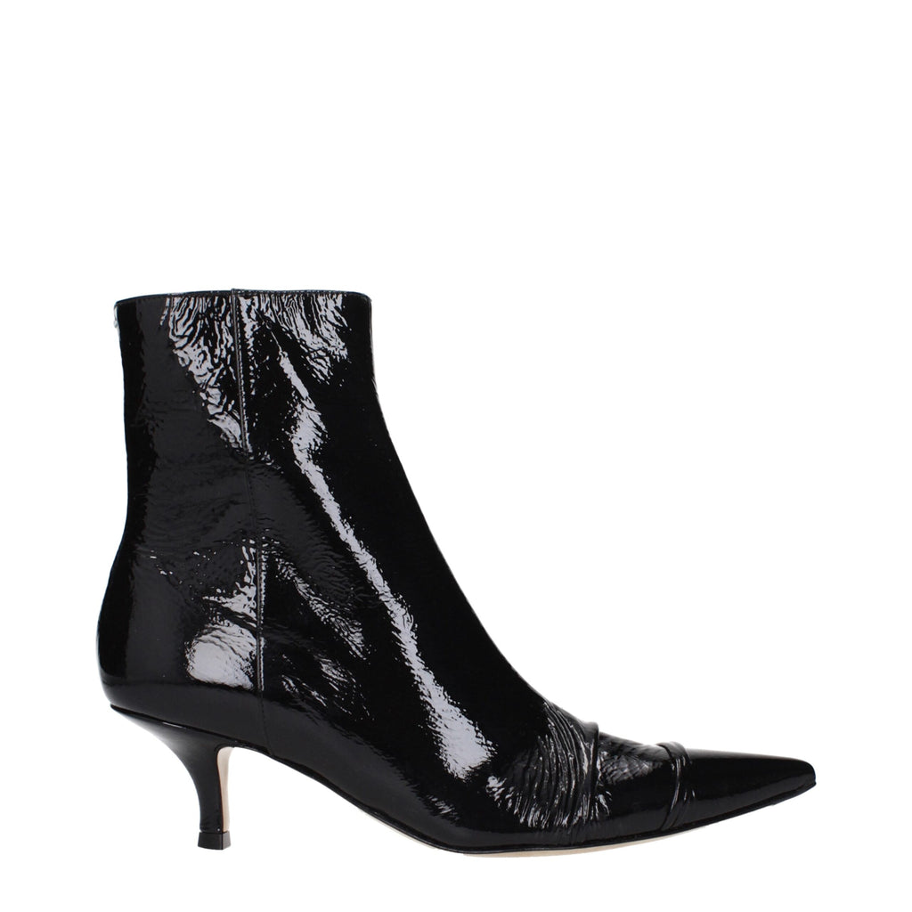 Bottines Maison Margiela en cuir noir