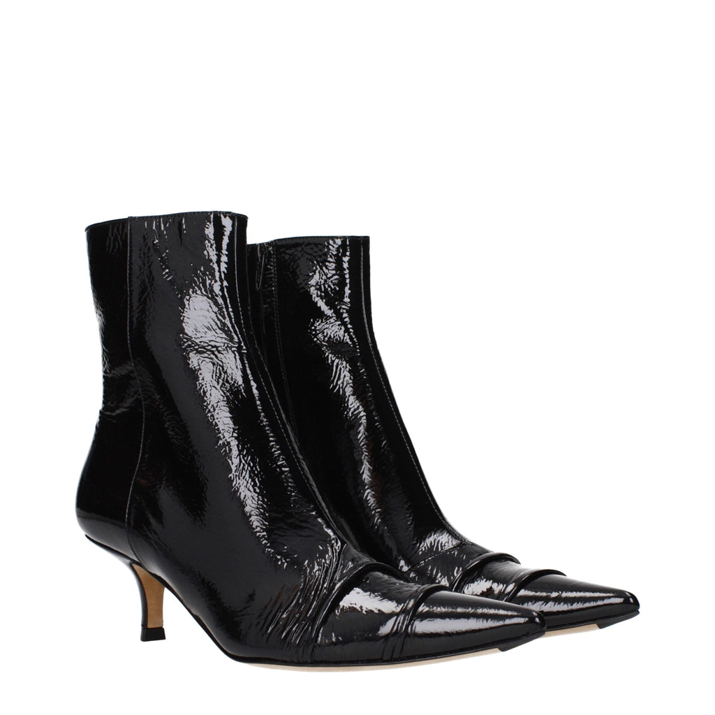 Bottines Maison Margiela en cuir noir