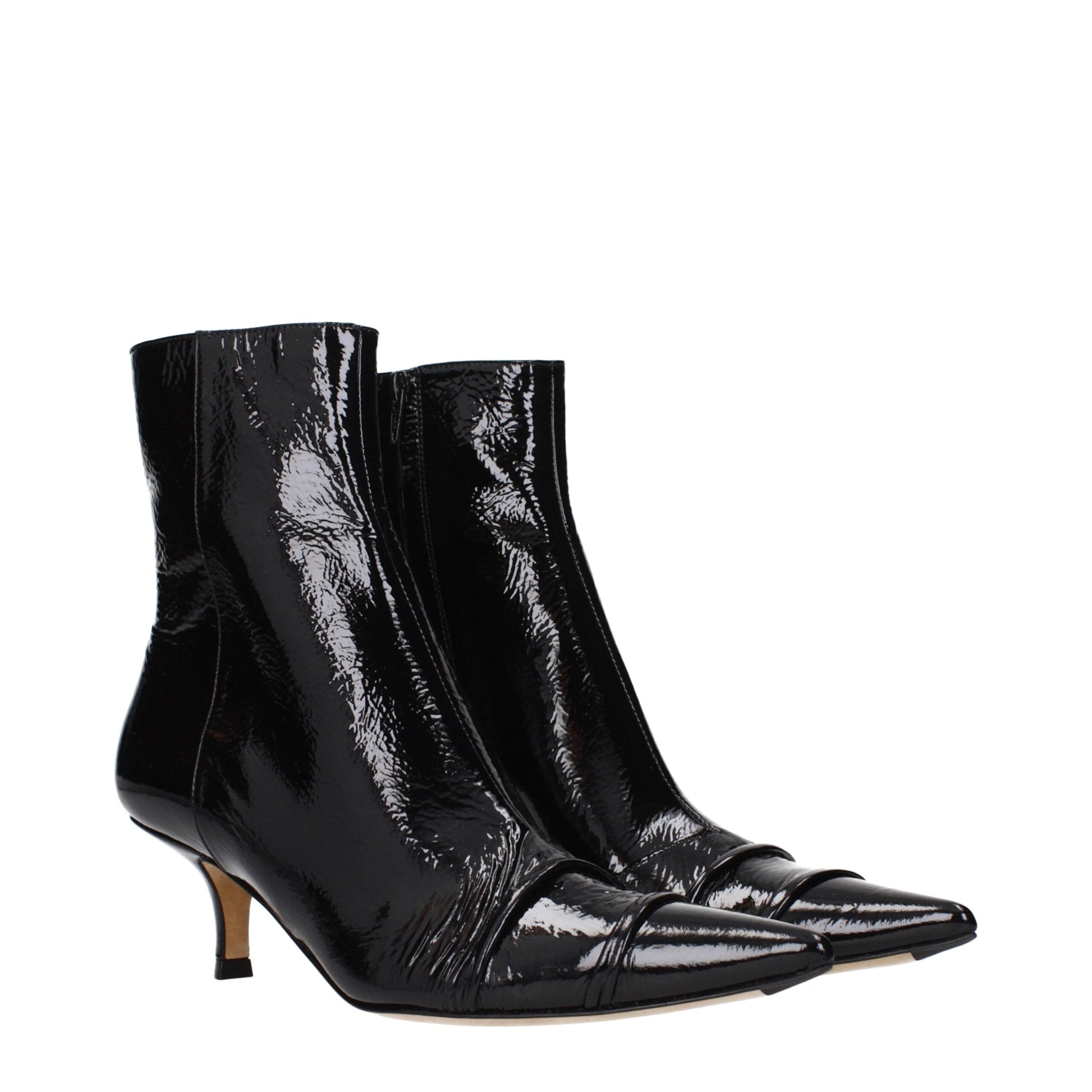 Bottines Maison Margiela en cuir noir