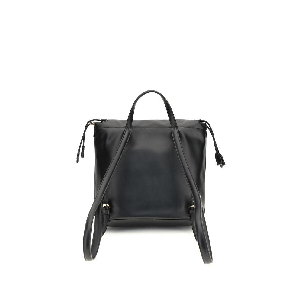 Fendi Black Calf Leather Bos Taurus Backpack
