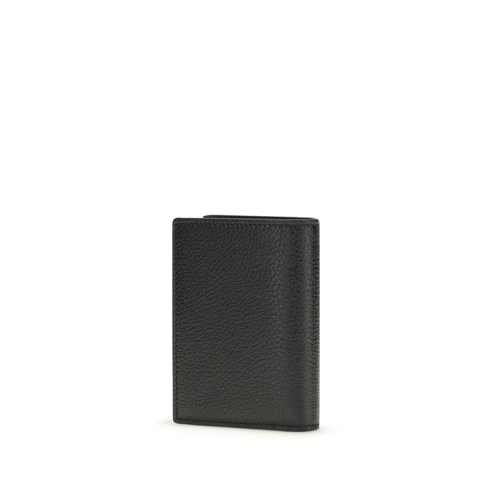 Portefeuille Givenchy en cuir de veau noir Bos Taurus