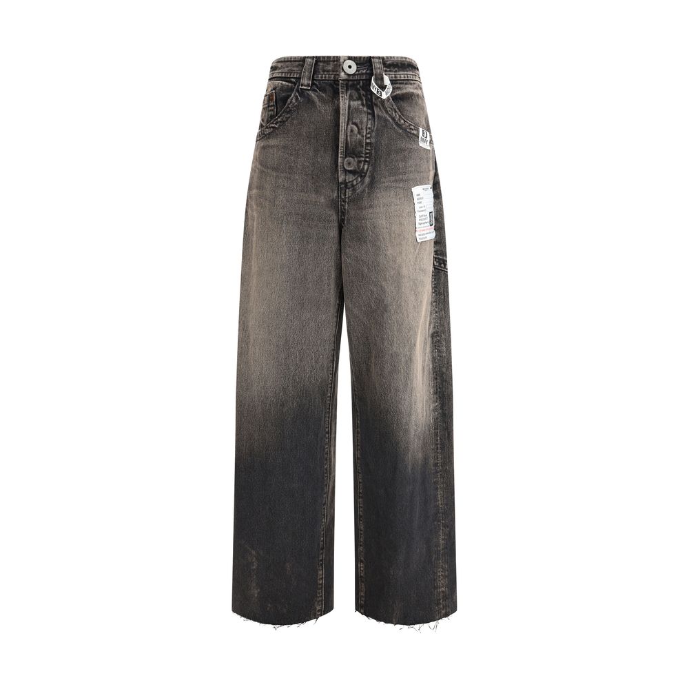 Maison Mihara Yasuhiro Jean en denim de coton noir