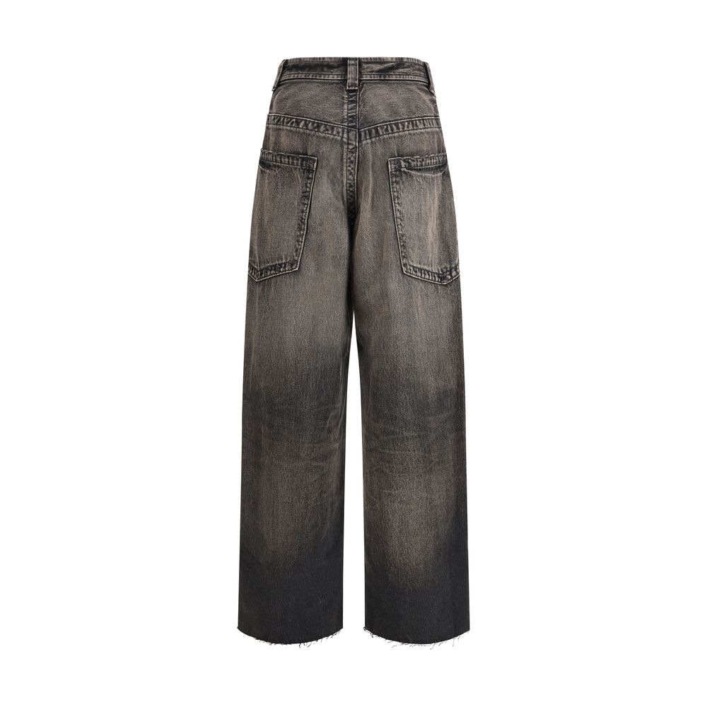 Maison Mihara Yasuhiro Jean en denim de coton noir