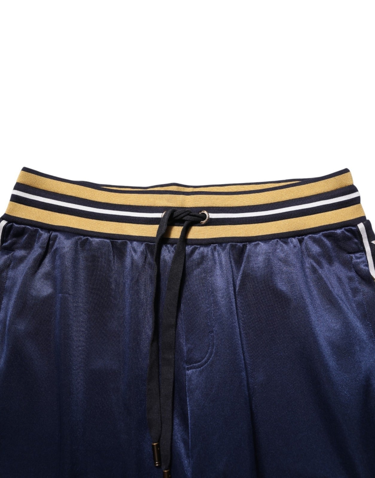 Pantalon de jogging taille mi-haute en nylon bleu Dolce & Gabbana