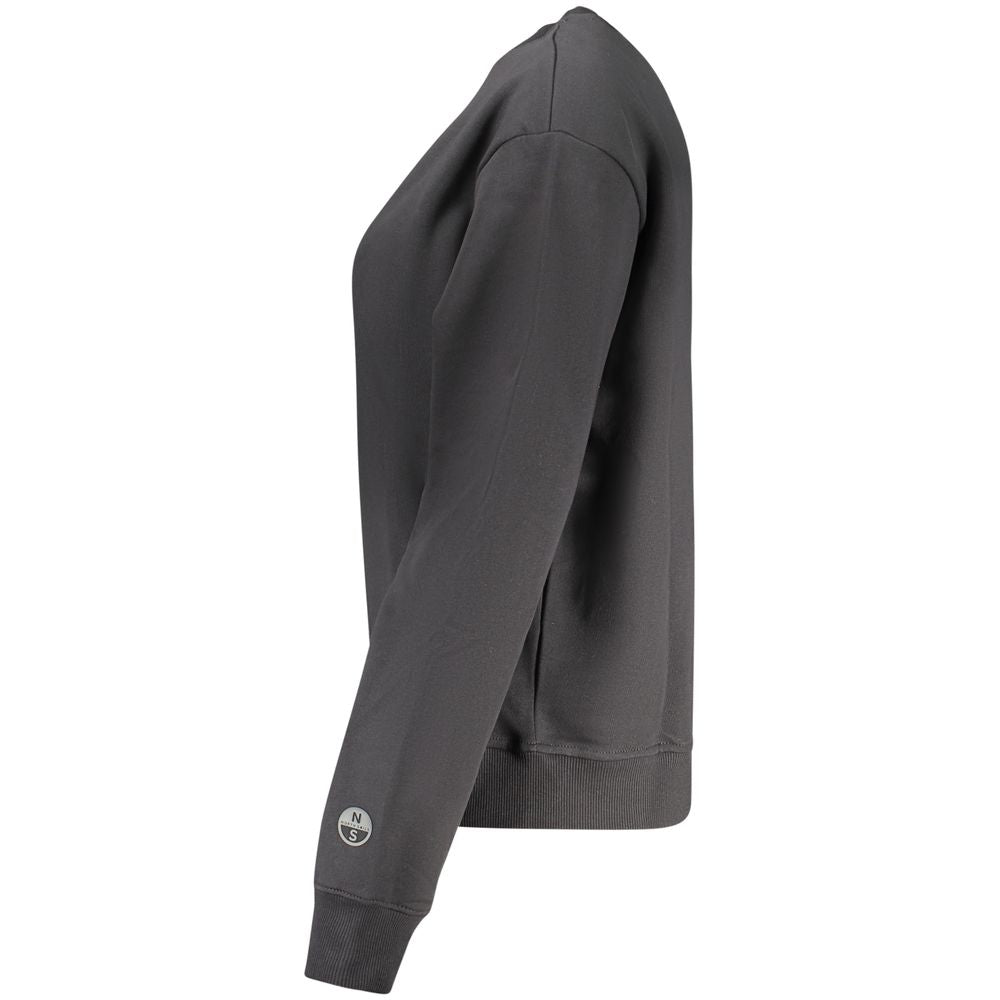 Sweat-shirt femme North Sails en coton noir
