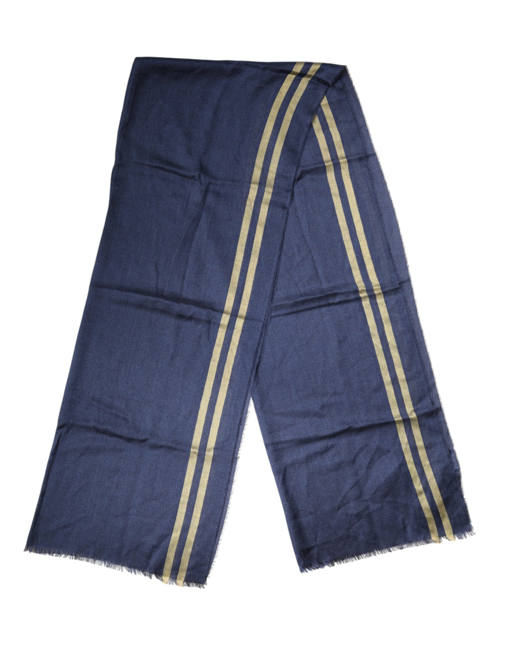 Écharpe-châle Dolce & Gabbana en cachemire bleu avec franges