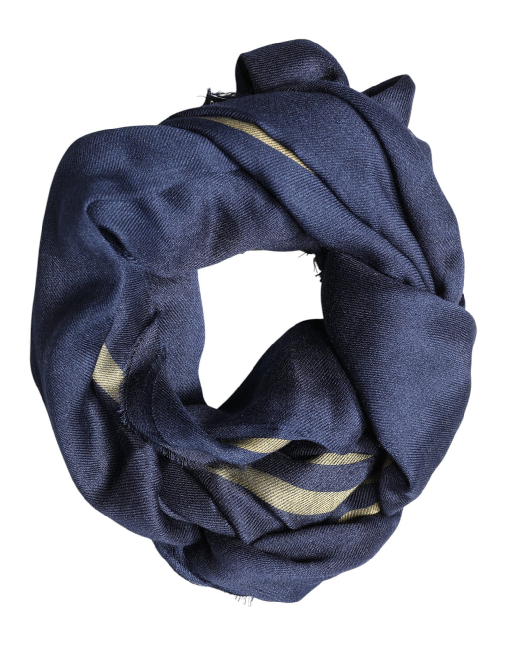 Écharpe-châle Dolce & Gabbana en cachemire bleu avec franges