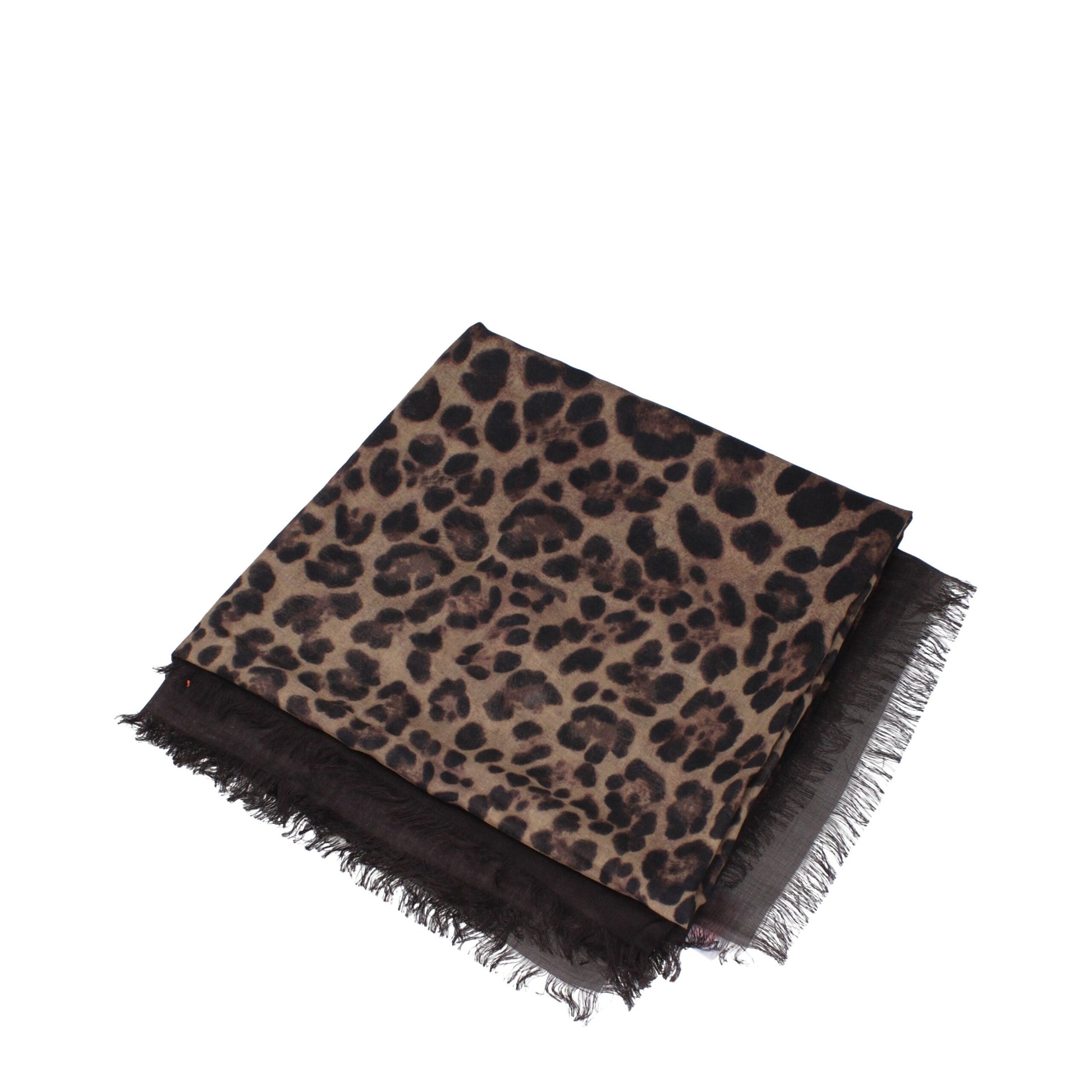 Foulard Valentino Garavani en cachemire marron