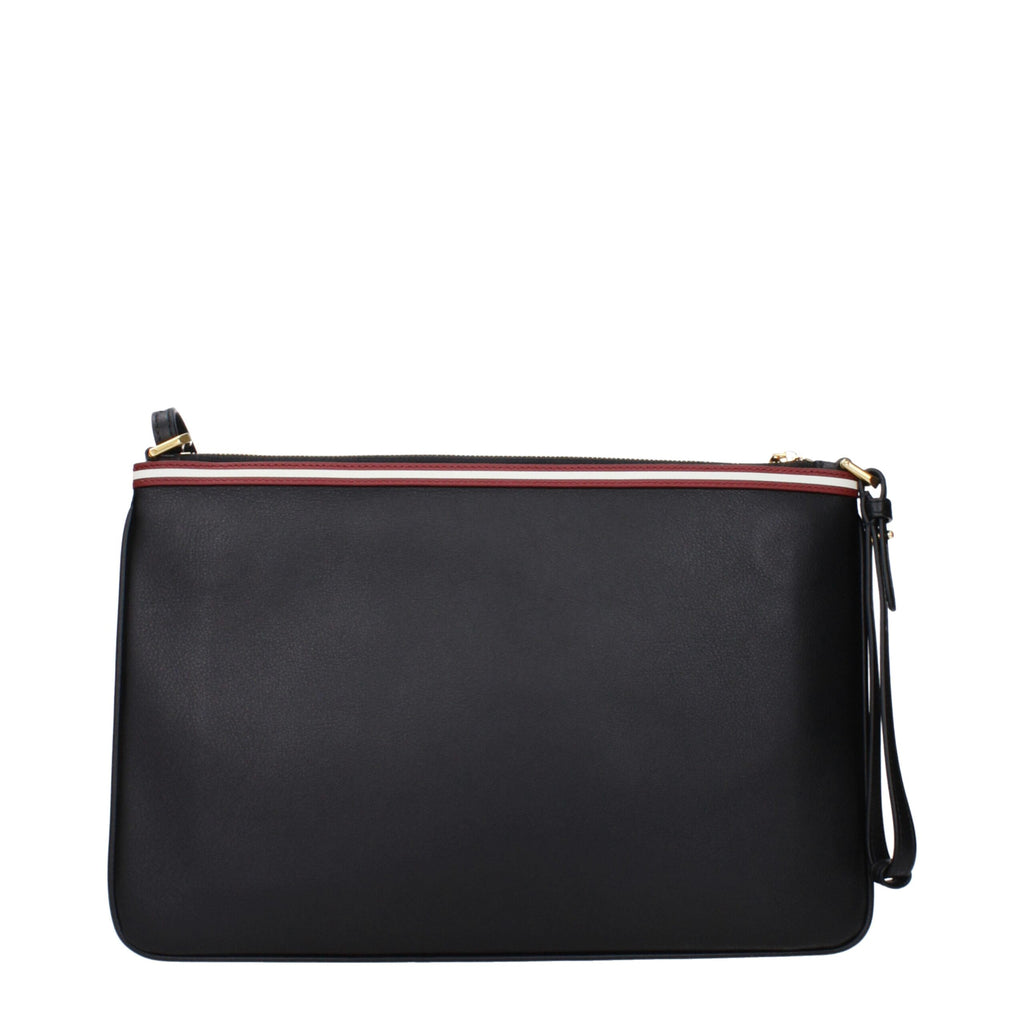 Bally Black Leather Crossbody Bag