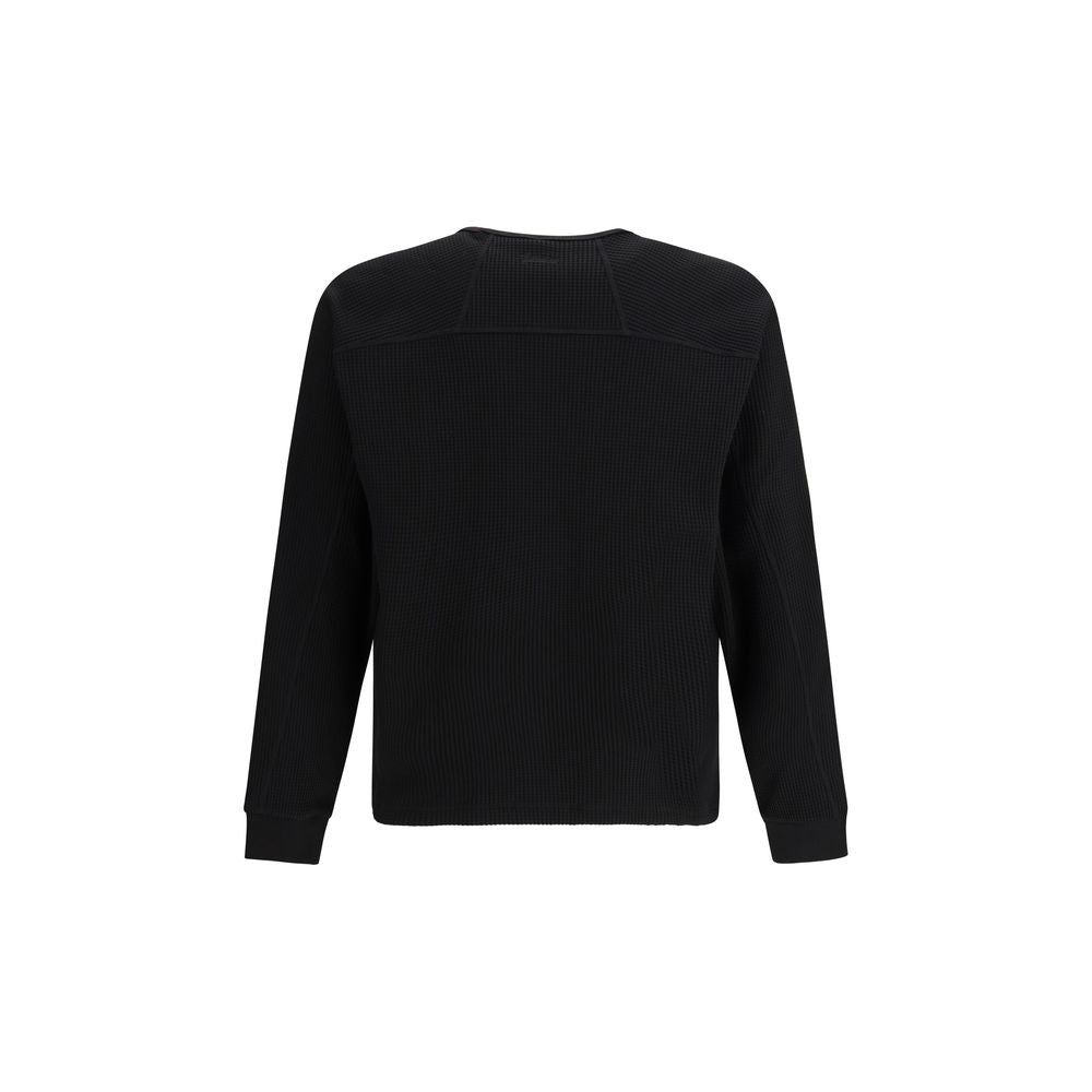 LAMINAR Black Cotton Sweatshirt