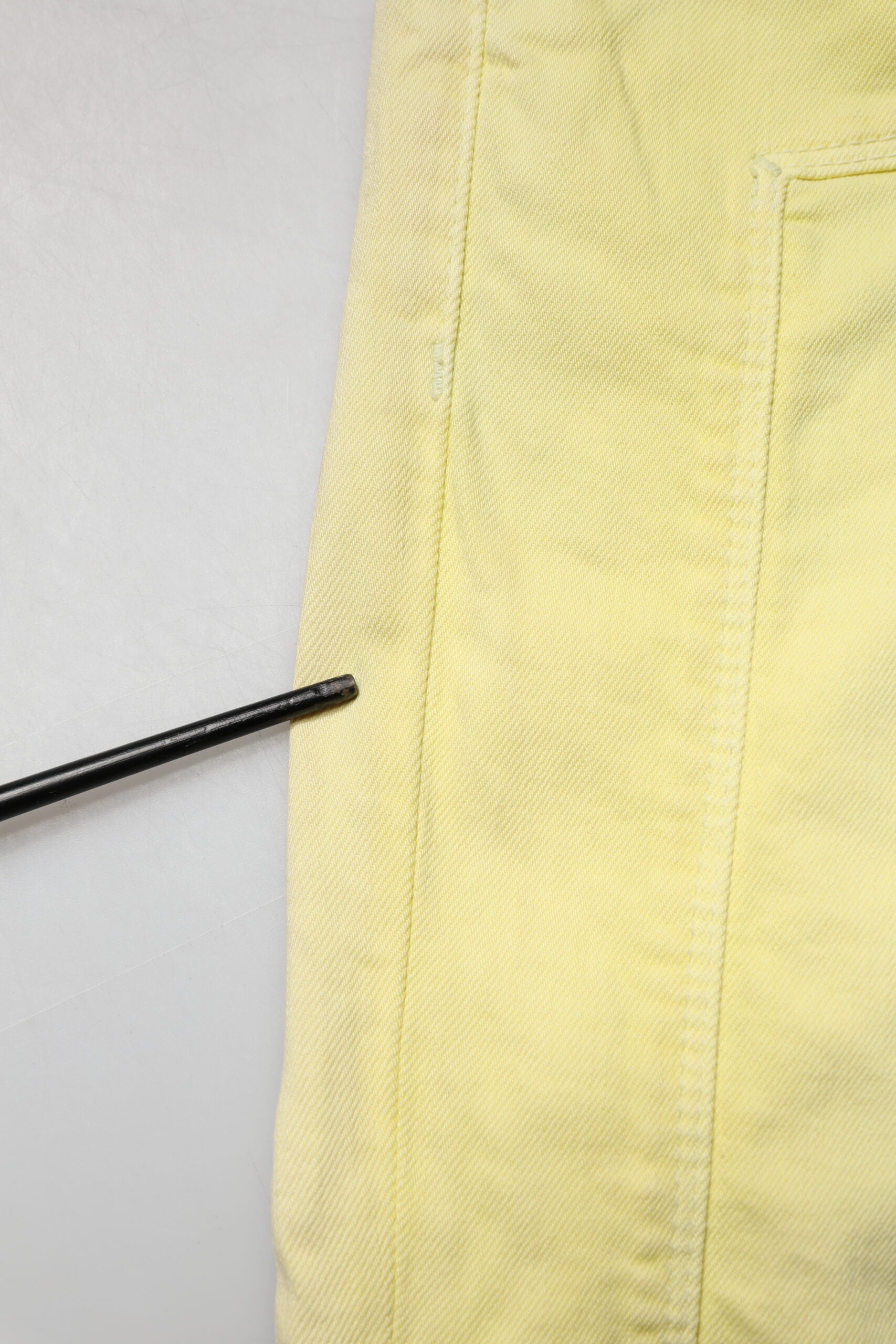 Jeckerson Yellow Mid Waist Straight Fit Men Denim Trouser Jeans