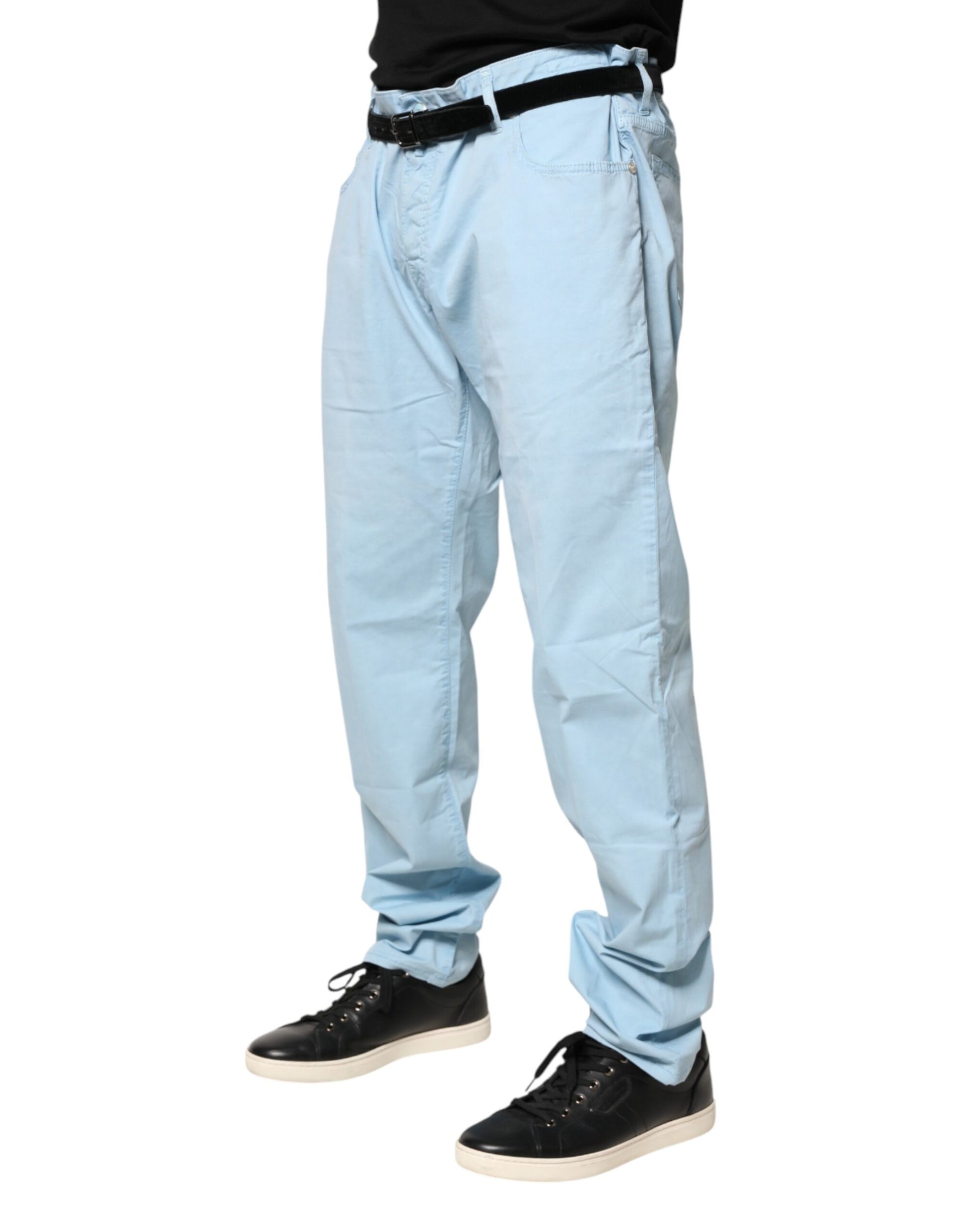 Jacob Cohen Jean en denim droit en coton bleu clair pour homme