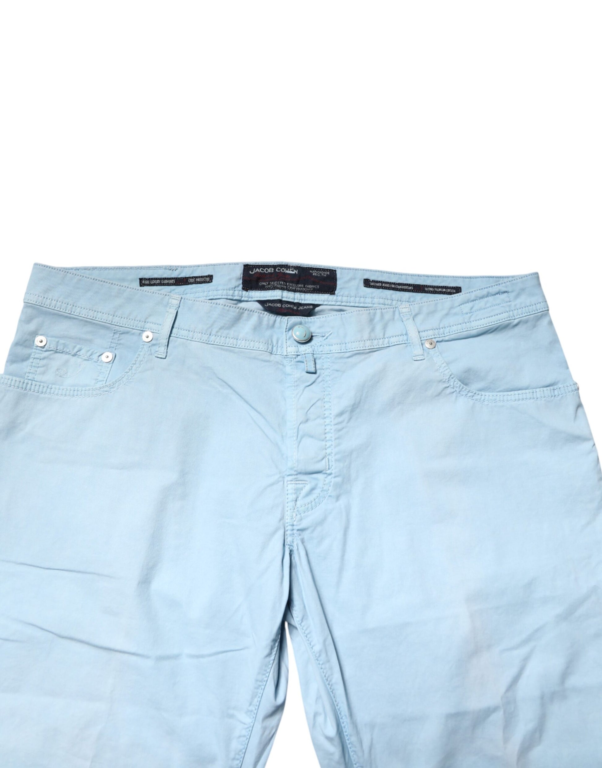 Jacob Cohen Jean en denim droit en coton bleu clair pour homme