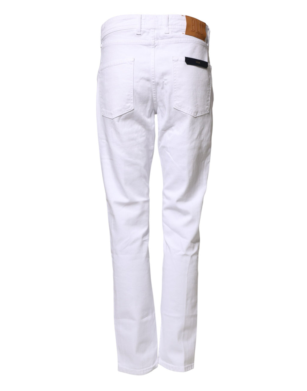 Briglia 1949 Jeans homme en denim de coton blanc coupe droite