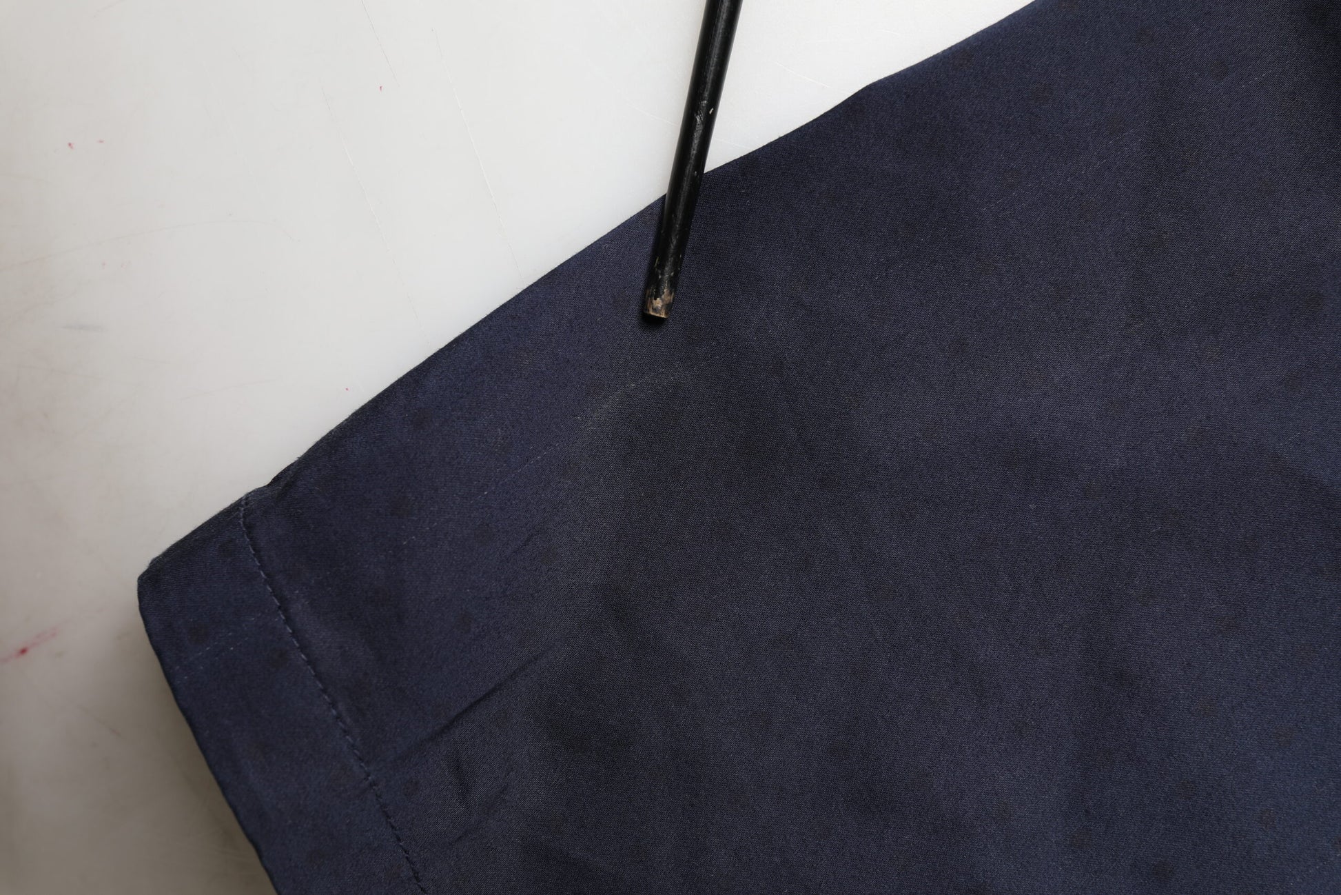 Pantalon Chino Skinny Taille Moyenne Bleu Marine Domenico Tagliente Pour Homme