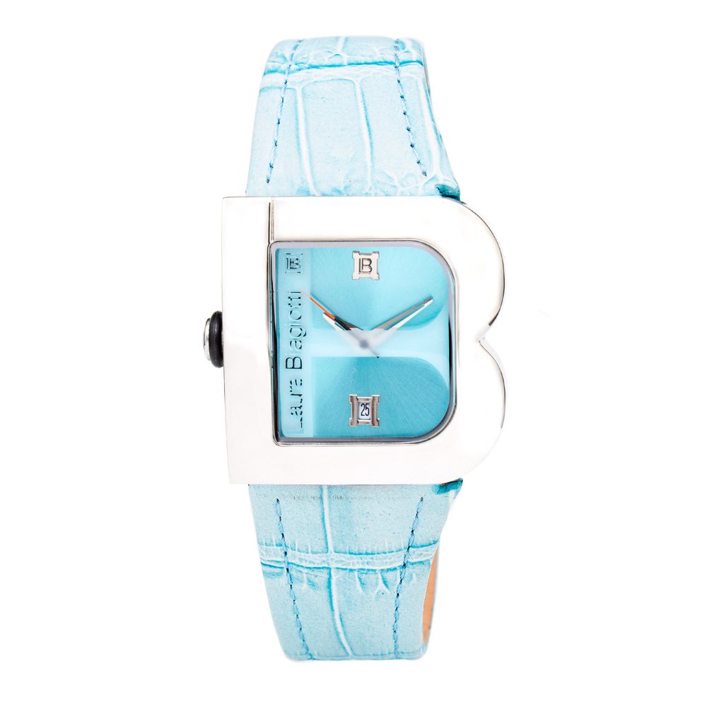 Montre Laura Biagiotti en cuir bleu