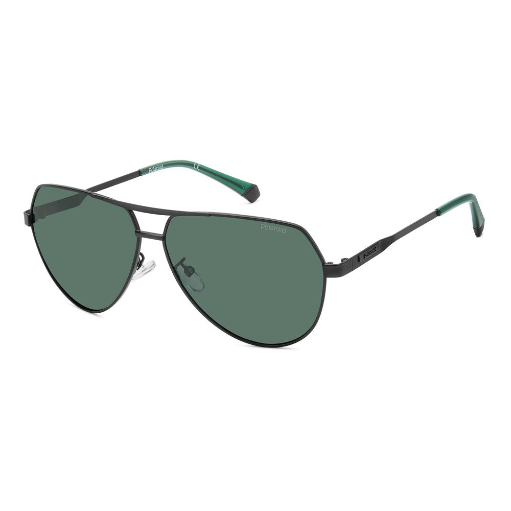 Lunettes de soleil Polaroid en métal noir