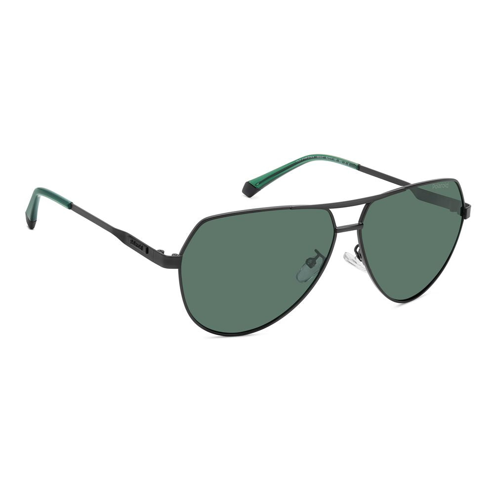 Lunettes de soleil Polaroid en métal noir