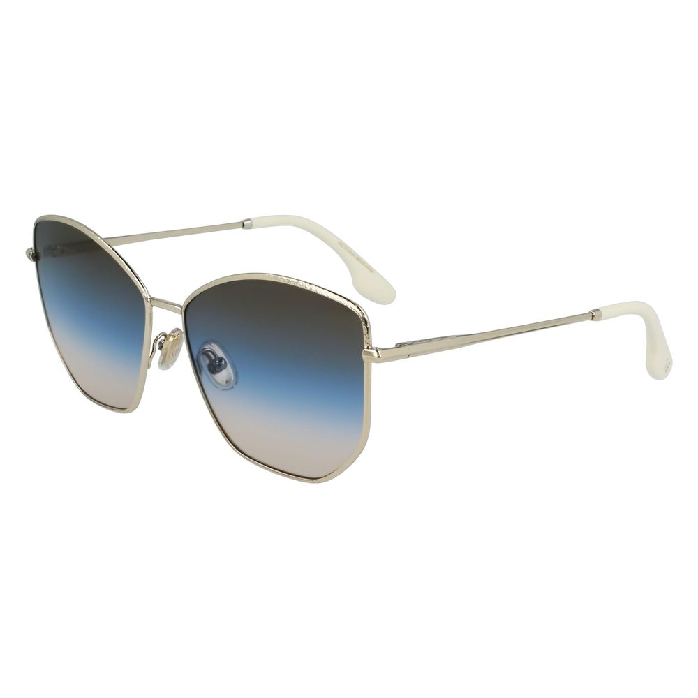 Lunettes de soleil Victoria Beckham en métal doré