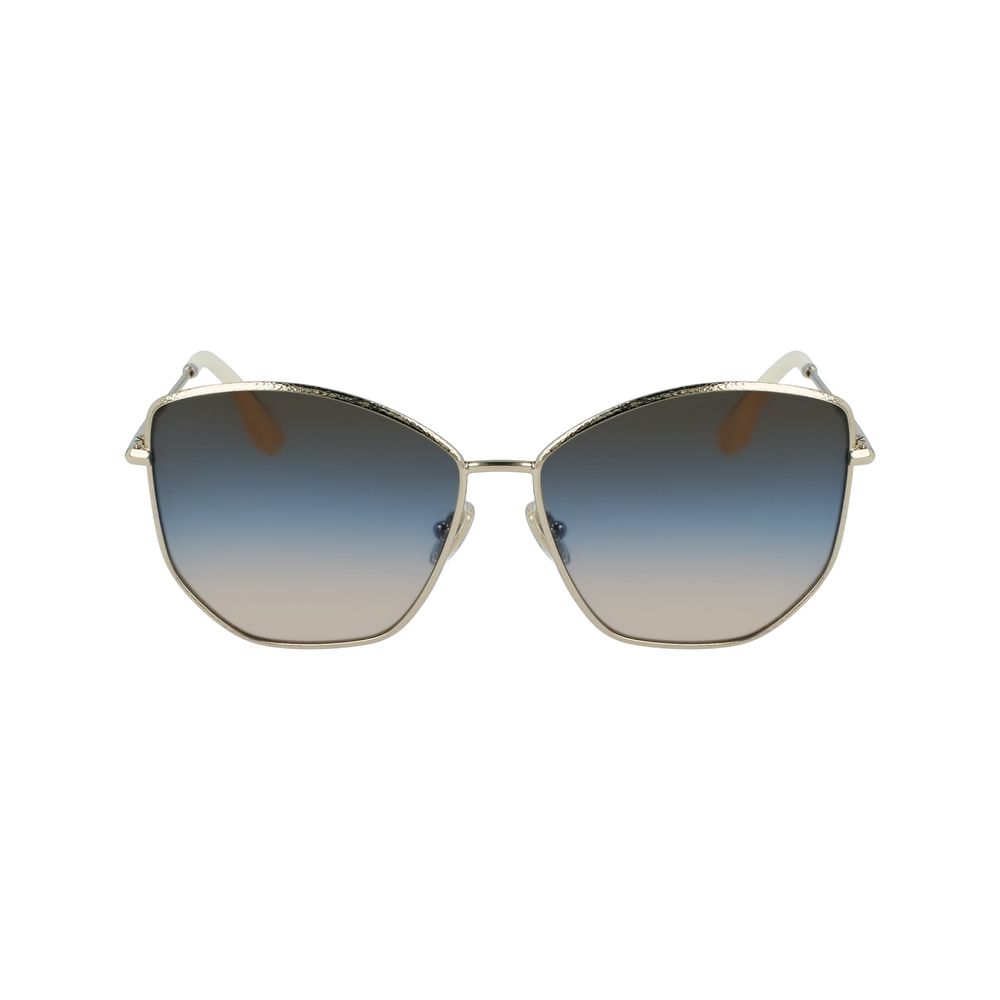 Lunettes de soleil Victoria Beckham en métal doré