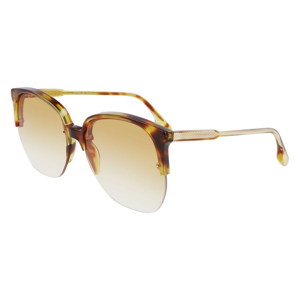 Lunettes de soleil Victoria Beckham en acétate marron