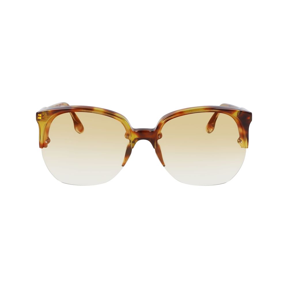 Lunettes de soleil Victoria Beckham en acétate marron