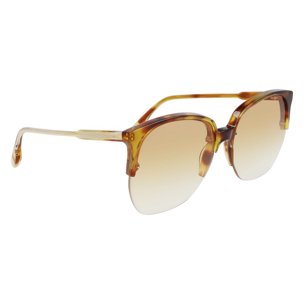 Lunettes de soleil Victoria Beckham en acétate marron