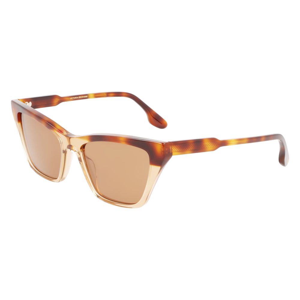 Lunettes de soleil Victoria Beckham en acétate marron
