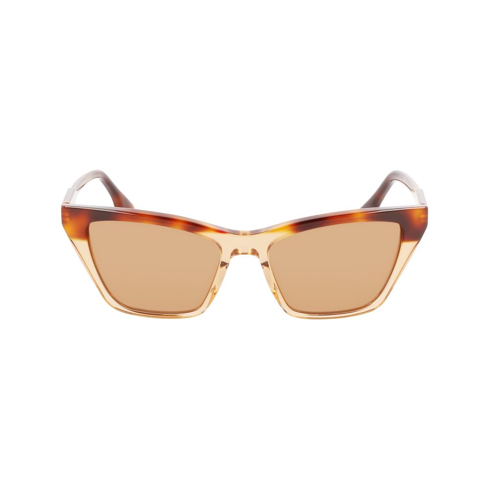 Lunettes de soleil Victoria Beckham en acétate marron