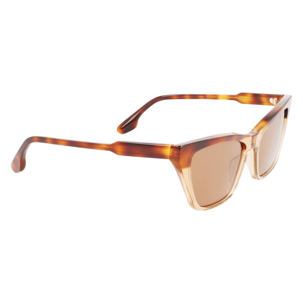 Lunettes de soleil Victoria Beckham en acétate marron
