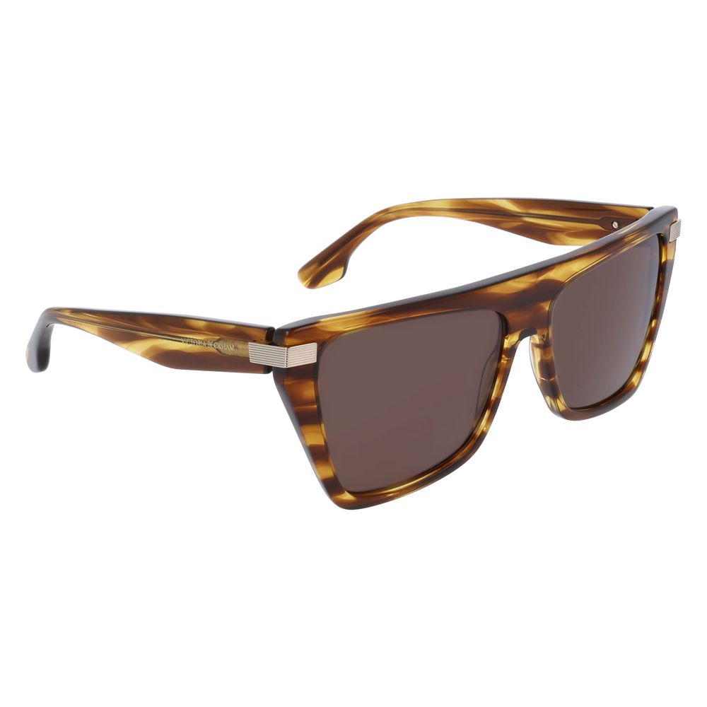 Lunettes de soleil Victoria Beckham en acétate marron