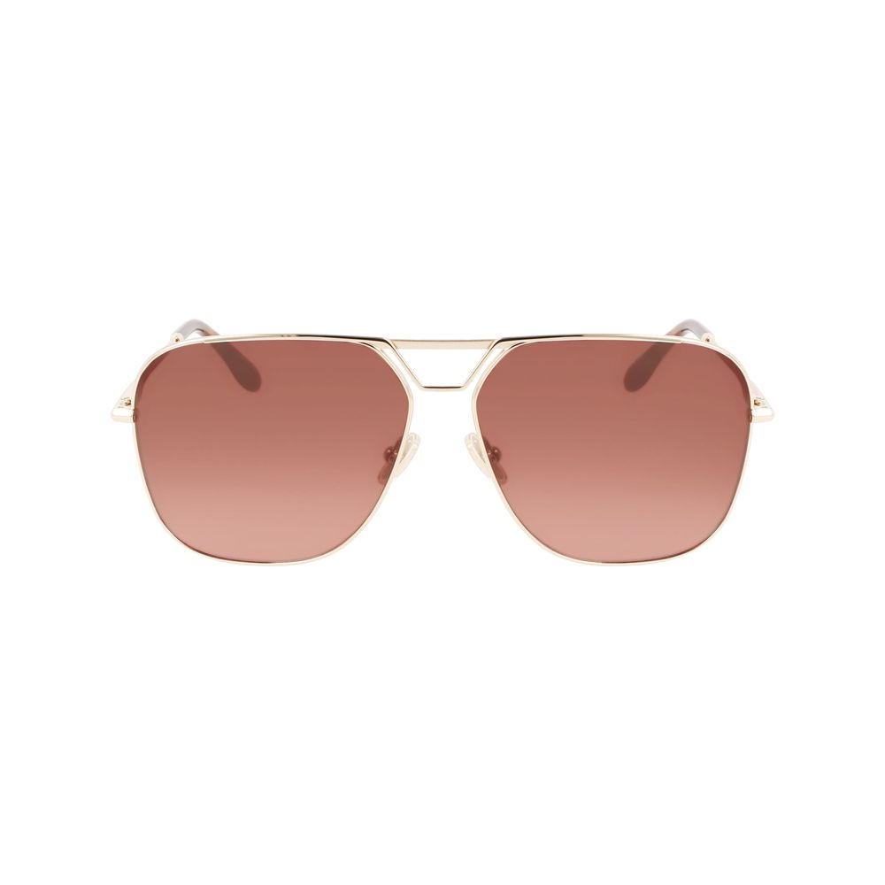 Lunettes de soleil Victoria Beckham en métal doré