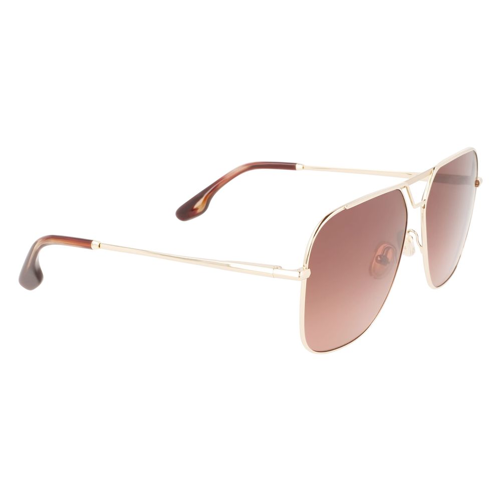 Lunettes de soleil Victoria Beckham en métal doré