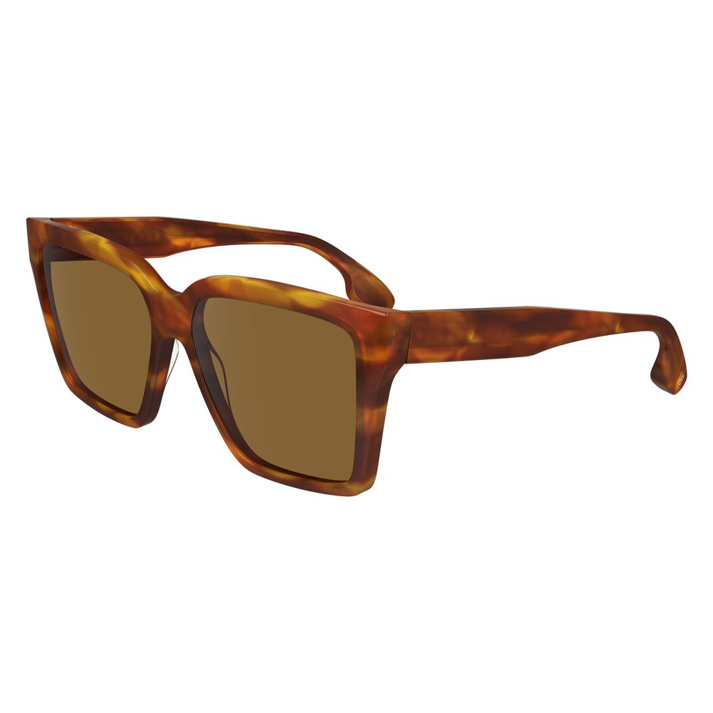 Lunettes de soleil Victoria Beckham en acétate marron