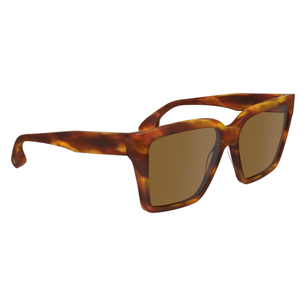 Lunettes de soleil Victoria Beckham en acétate marron