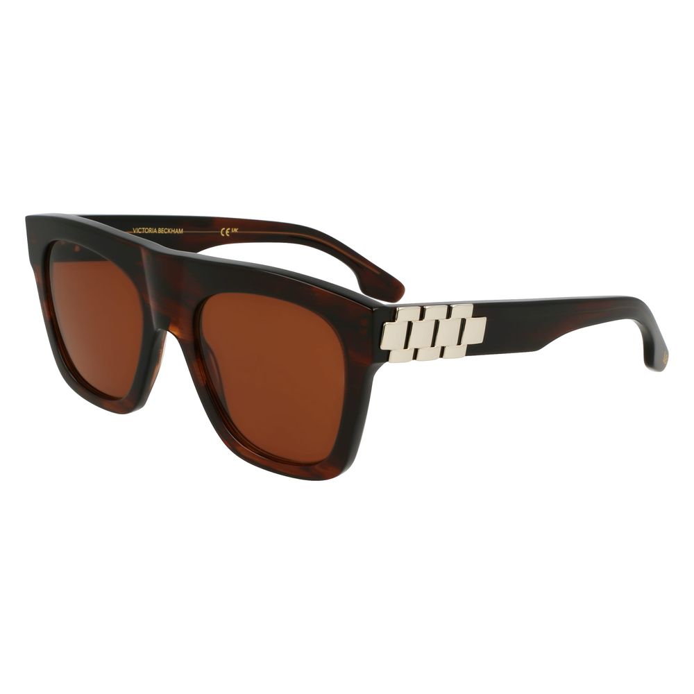 Lunettes de soleil Victoria Beckham en acétate marron