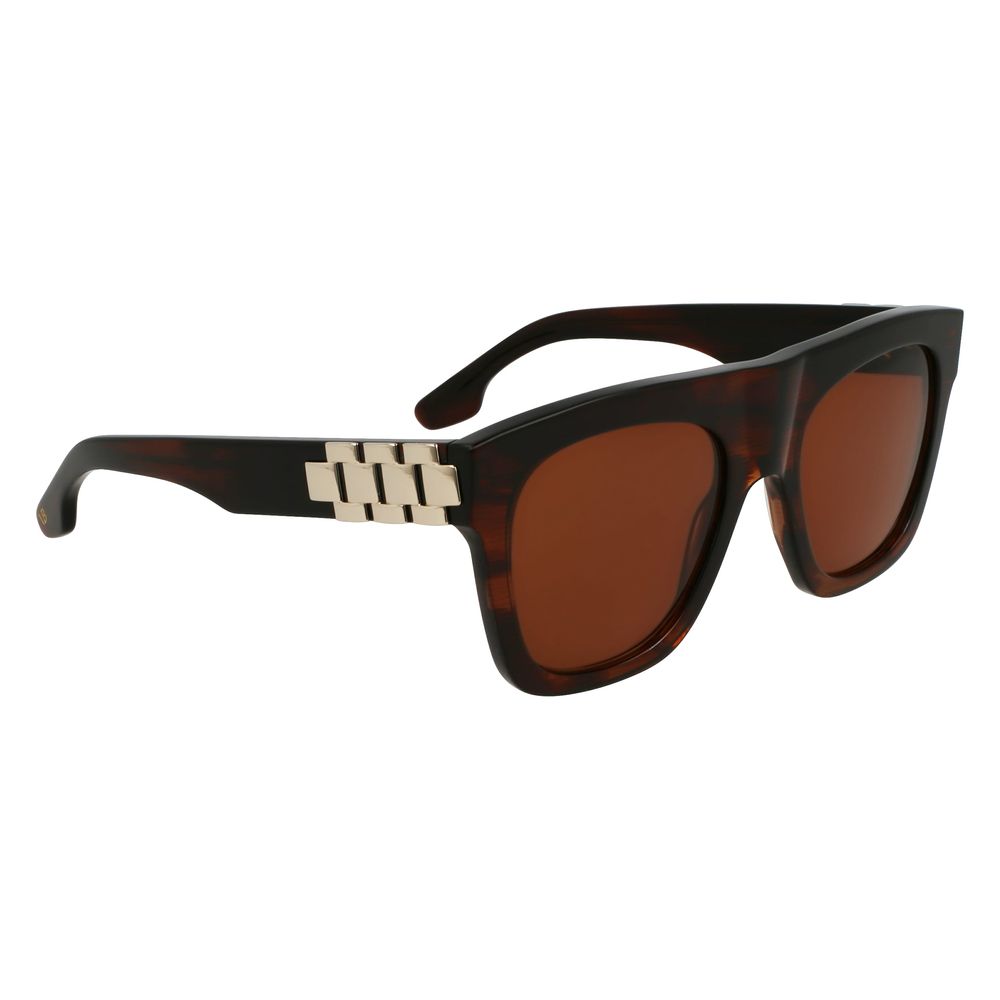 Lunettes de soleil Victoria Beckham en acétate marron