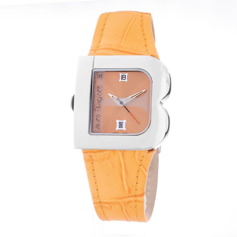 Montre Laura Biagiotti en cuir orange