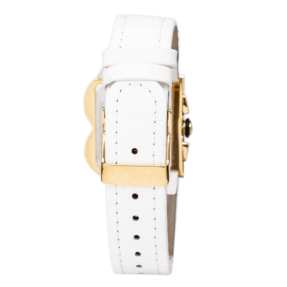 Montre Laura Biagiotti en cuir blanc