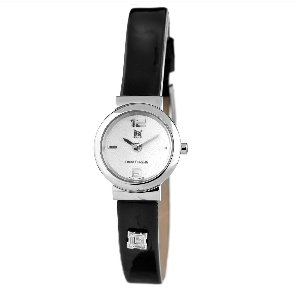 Montre Laura Biagiotti en cuir noir