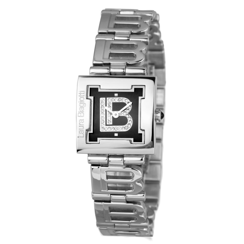 Montre de ville Laura Biagiotti en acier inoxydable argenté