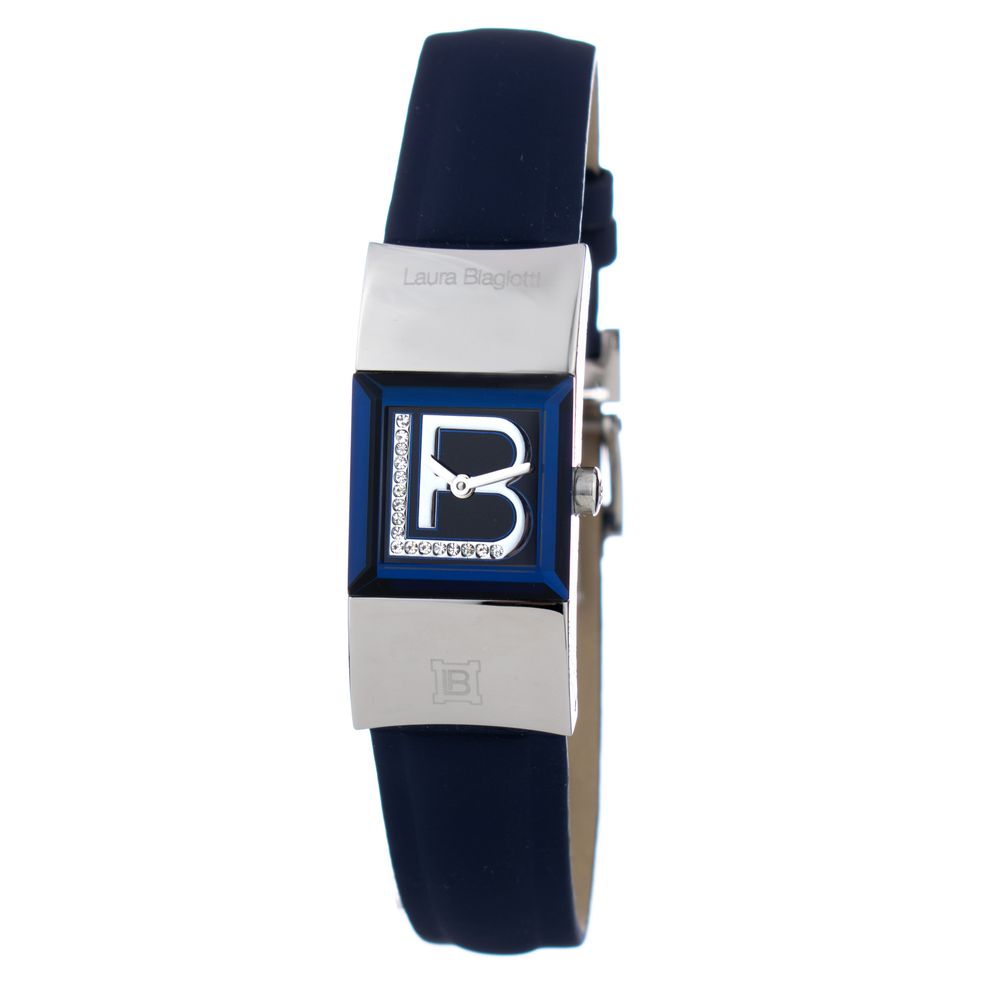 Montre Laura Biagiotti en cuir bleu