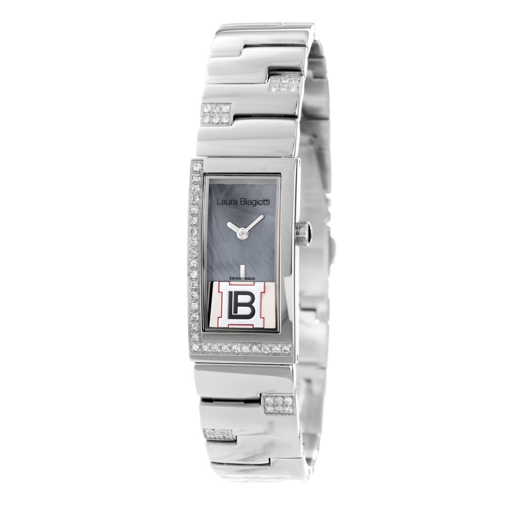 Montre habillée Laura Biagiotti en acier inoxydable argenté