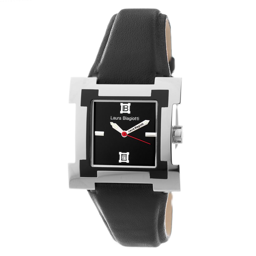 Montre Robe en Cuir Noir Laura Biagiotti