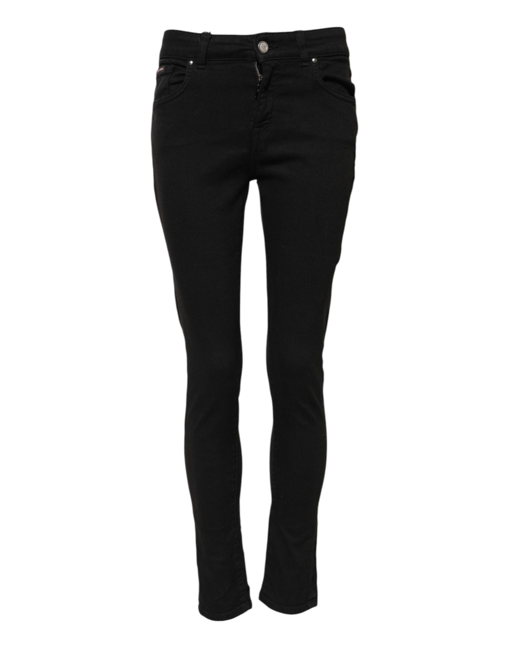 Dolce & Gabbana Jean Skinny Décontracté en Coton Noir