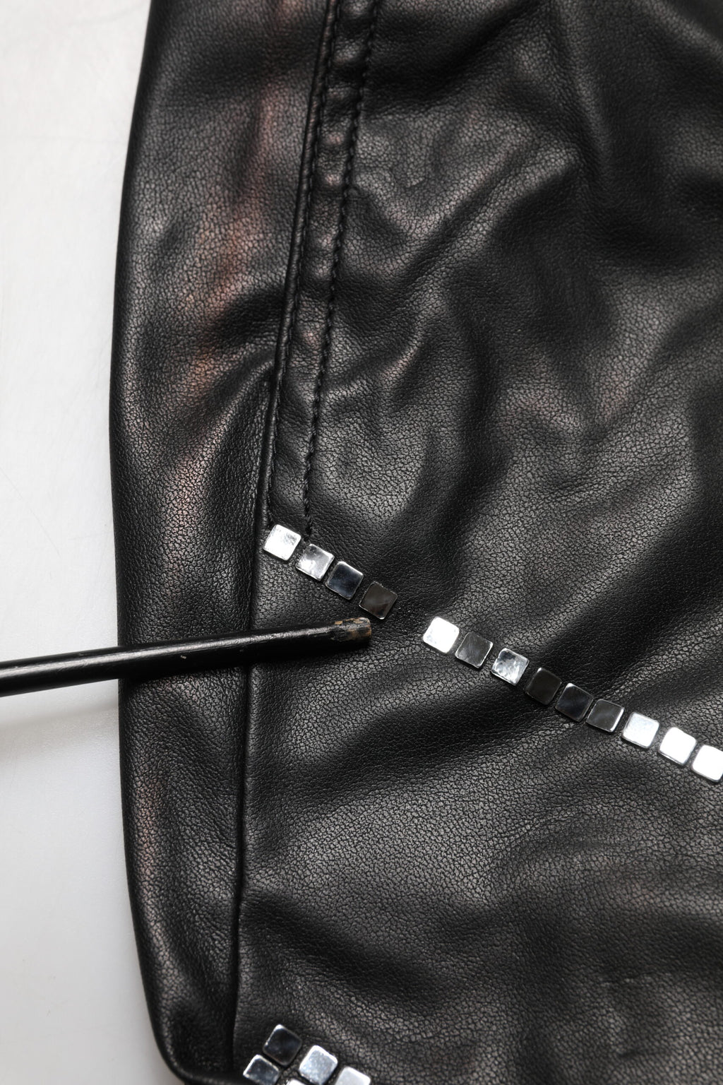 Pantalon fuselé noir orné Philosophy di Lorenzo Serafini