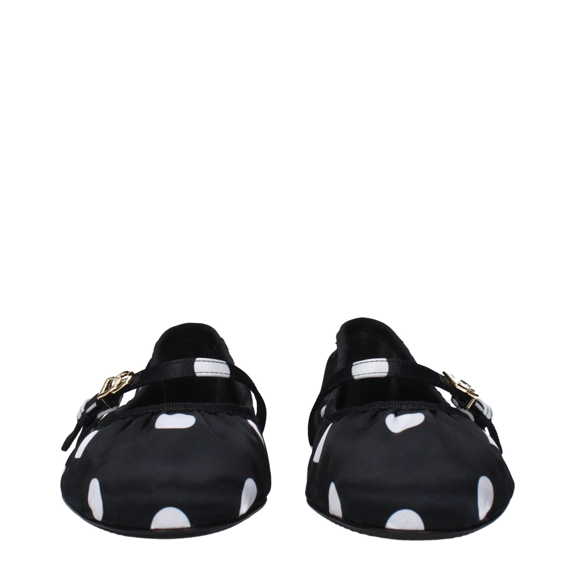 Ballerines en tissu noir Dolce & Gabbana