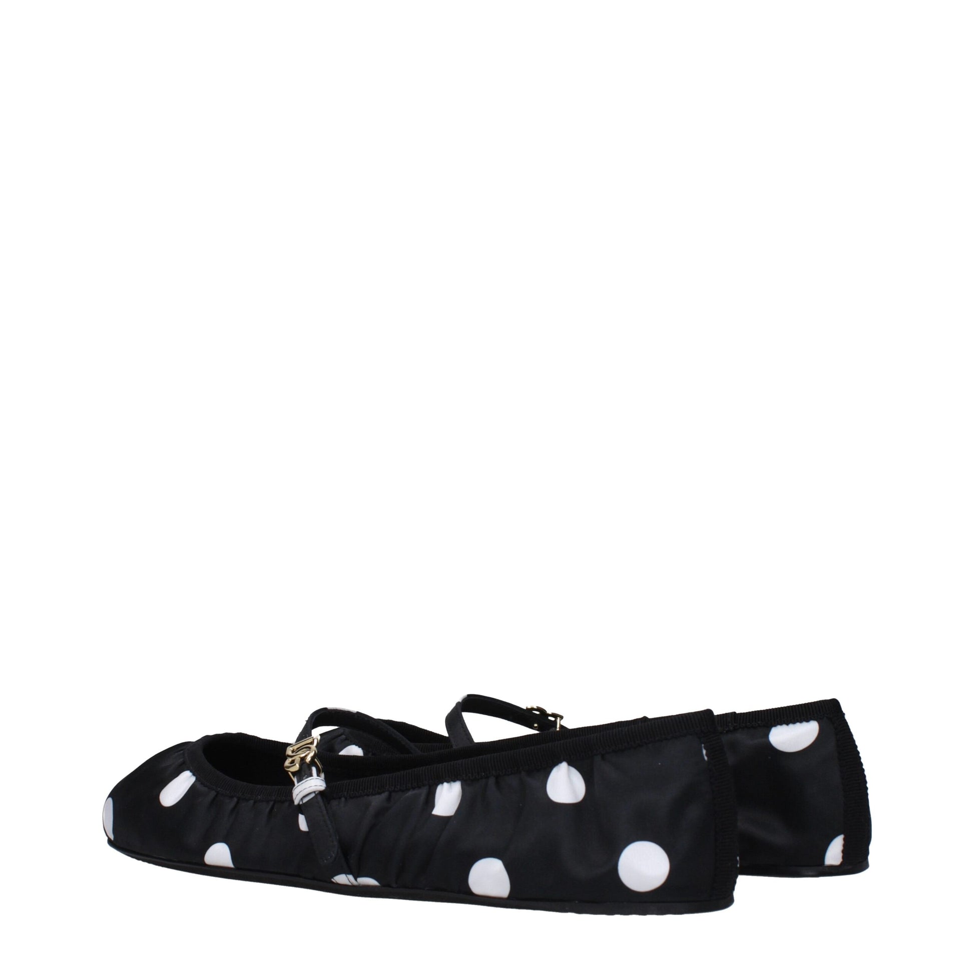 Ballerines en tissu noir Dolce & Gabbana