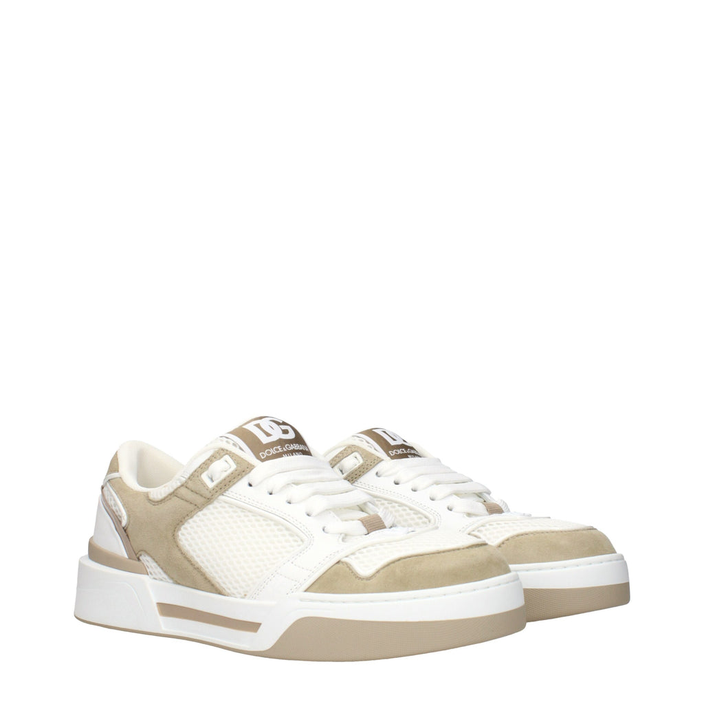Baskets basses Dolce & Gabbana en tissu blanc